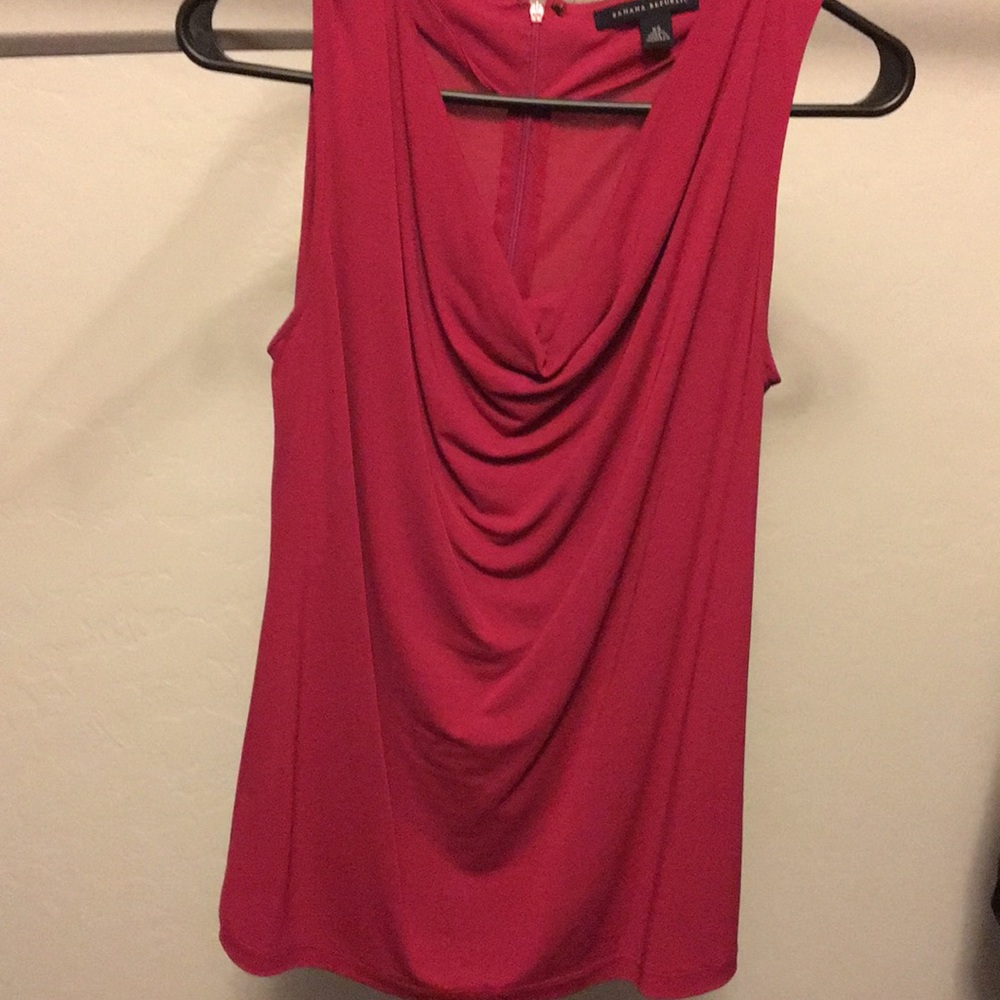 Pink Drape Front Top - Picture 2 of 4